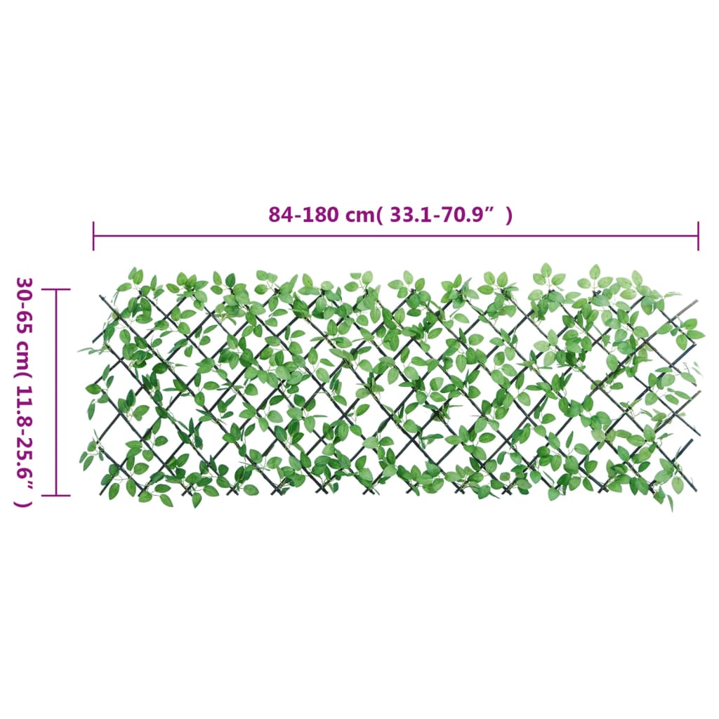 Trellis with Artificial Ivy 5 pcs. Expandable 180x65 cm