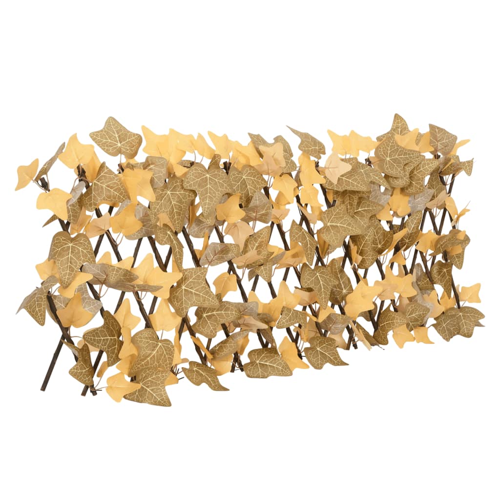 Trellis with Artificial Maple Leaves Expandable 180x30 cm