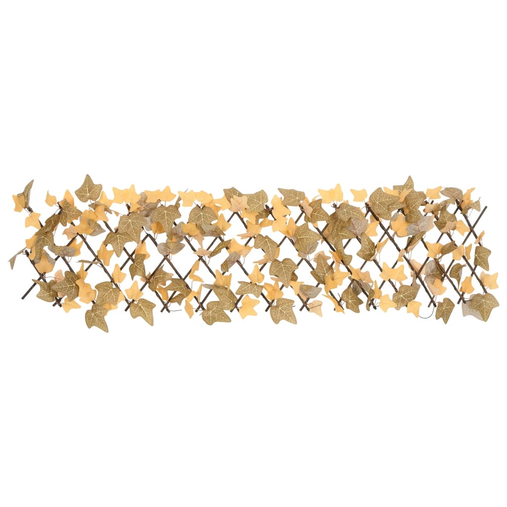 Trellis with Artificial Maple Leaves Expandable 180x30 cm