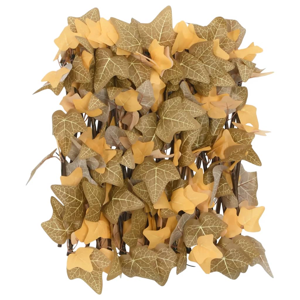 Trellis with Artificial Maple Leaves Expandable 180x30 cm