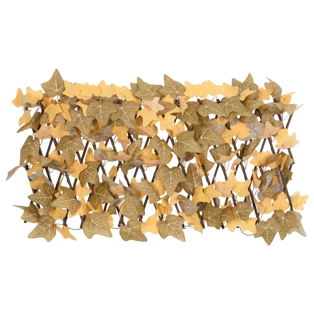 Trellis with Artificial Maple Leaves 5 Pcs. Orange 180x30cm