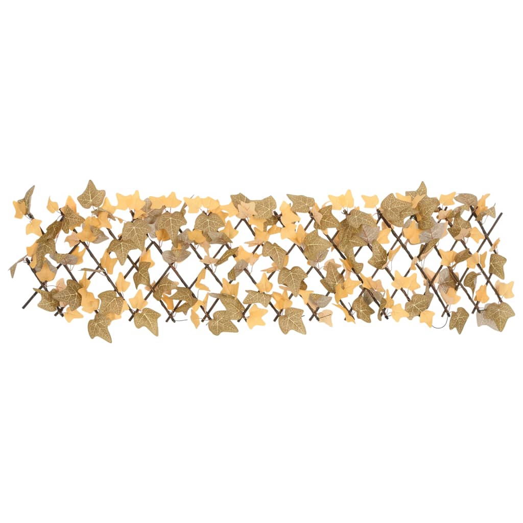 Trellis with Artificial Maple Leaves 5 Pcs. Orange 180x30cm