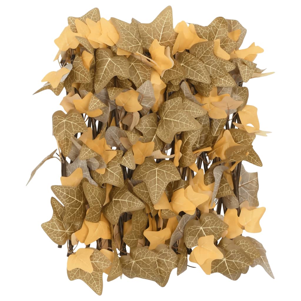 Trellis with Artificial Maple Leaves 5 Pcs. Orange 180x30cm