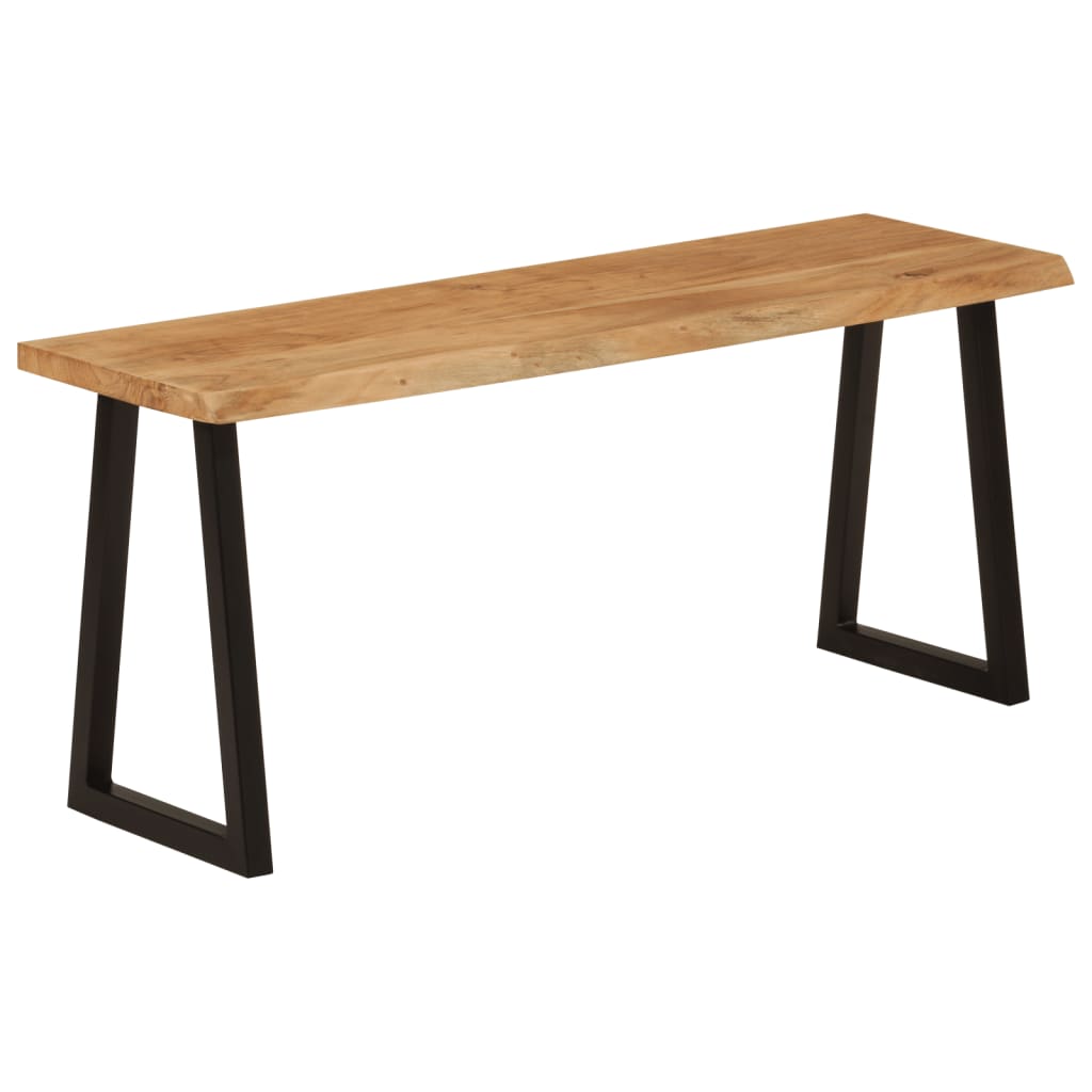 Banc bord d'arbre 105 cm en bois d'acacia massif