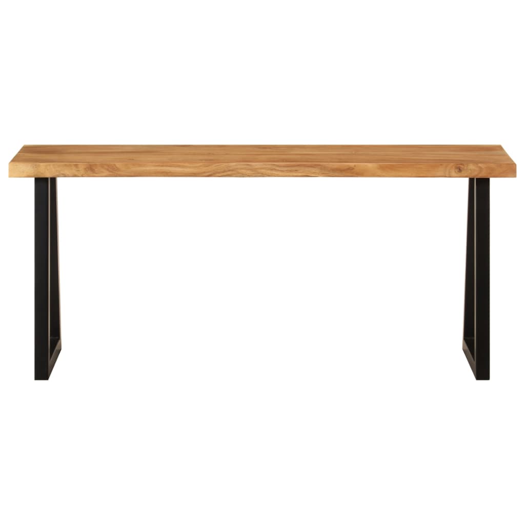 Banc bord d'arbre 105 cm en bois d'acacia massif