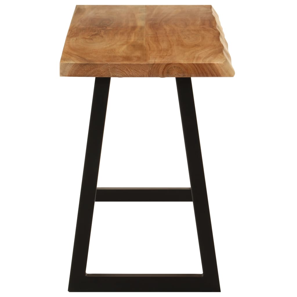 Banc bord d'arbre 105 cm en bois d'acacia massif
