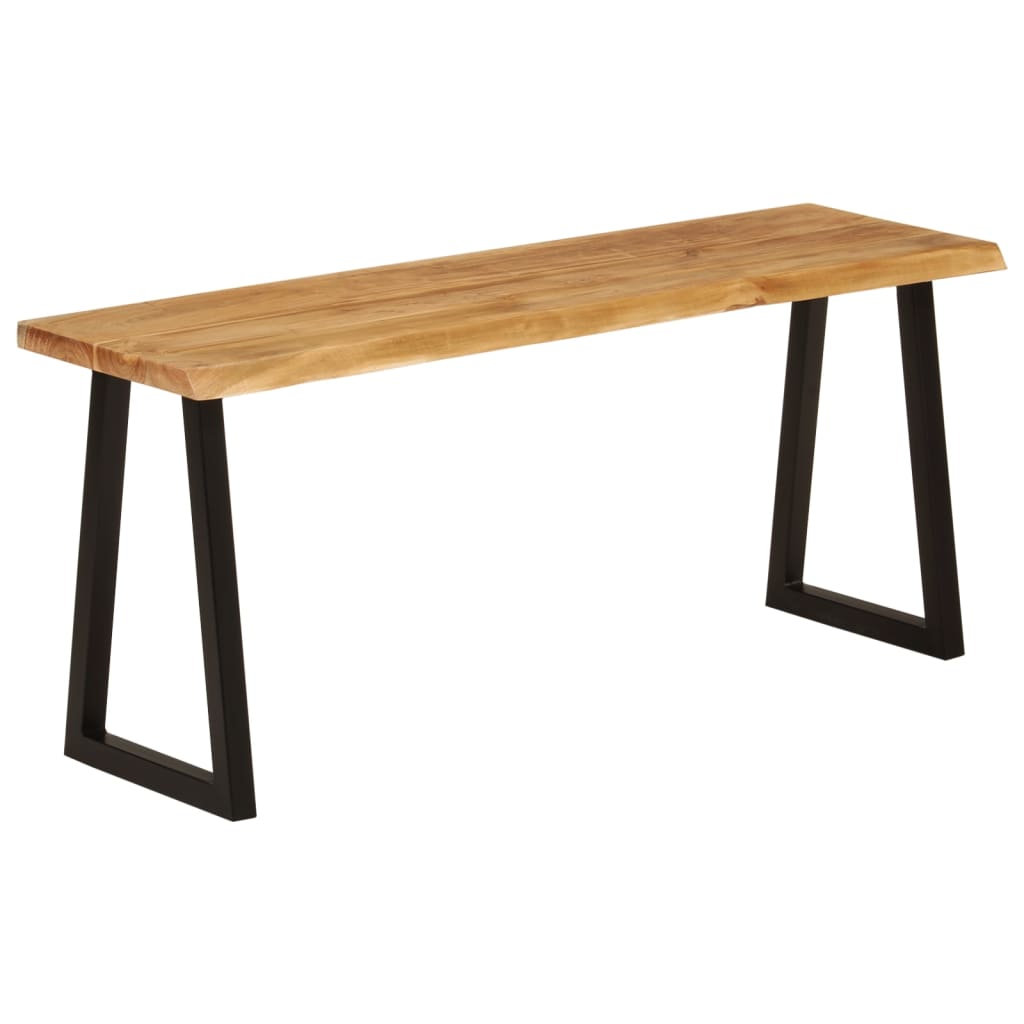 Banc bord d'arbre 105 cm en bois d'acacia massif