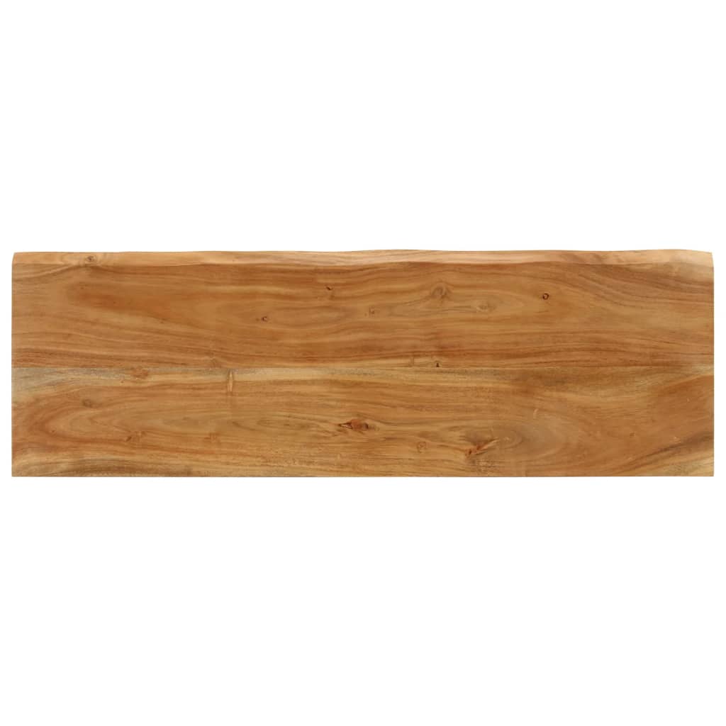 Banc bord d'arbre 105 cm en bois d'acacia massif