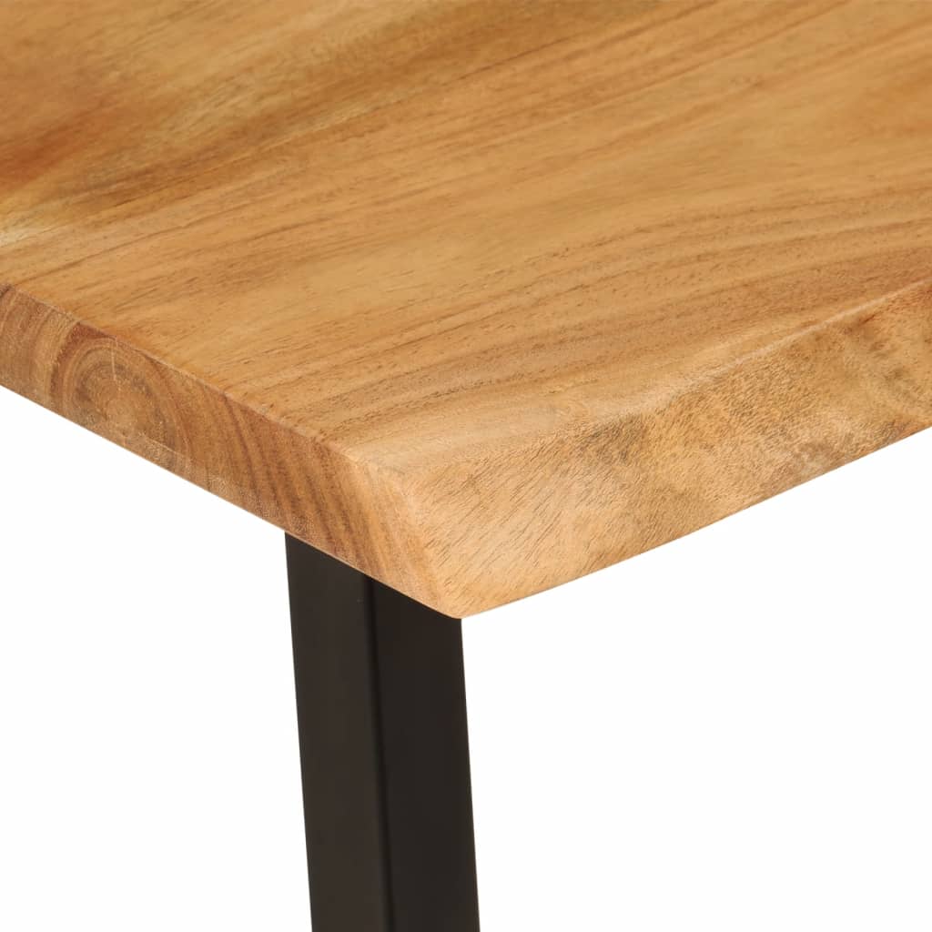 Banc bord d'arbre 105 cm en bois d'acacia massif