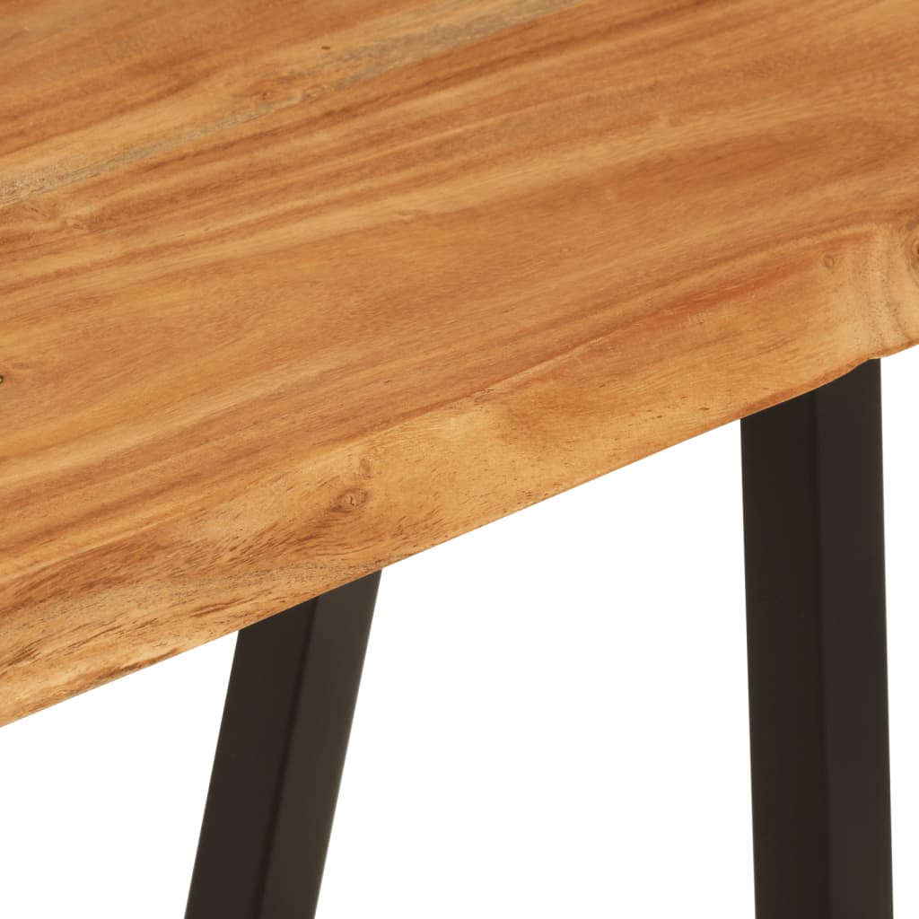 Banc bord d'arbre 105 cm en bois d'acacia massif