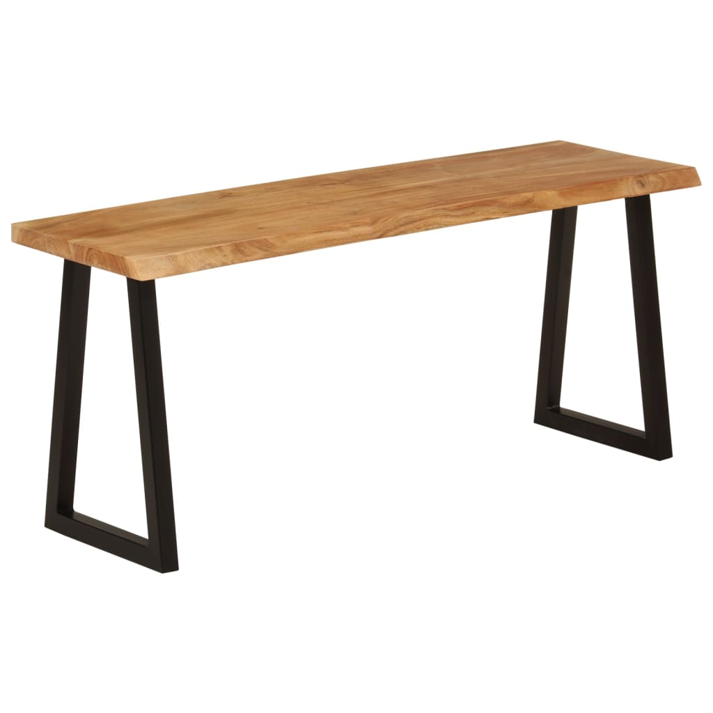 Banc bord d'arbre 105 cm en bois d'acacia massif