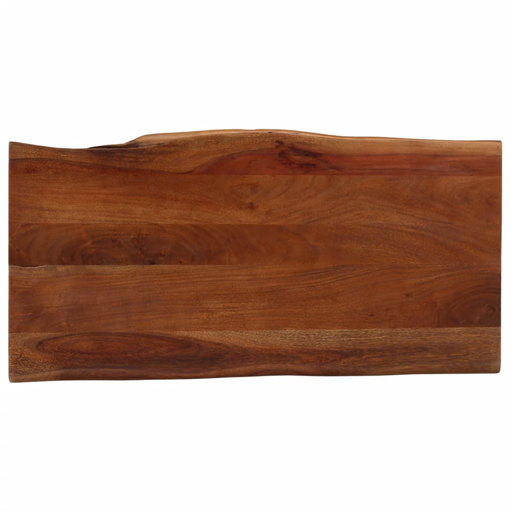 Table basse marron miel 110x55x40 cm bois d'acacia massif