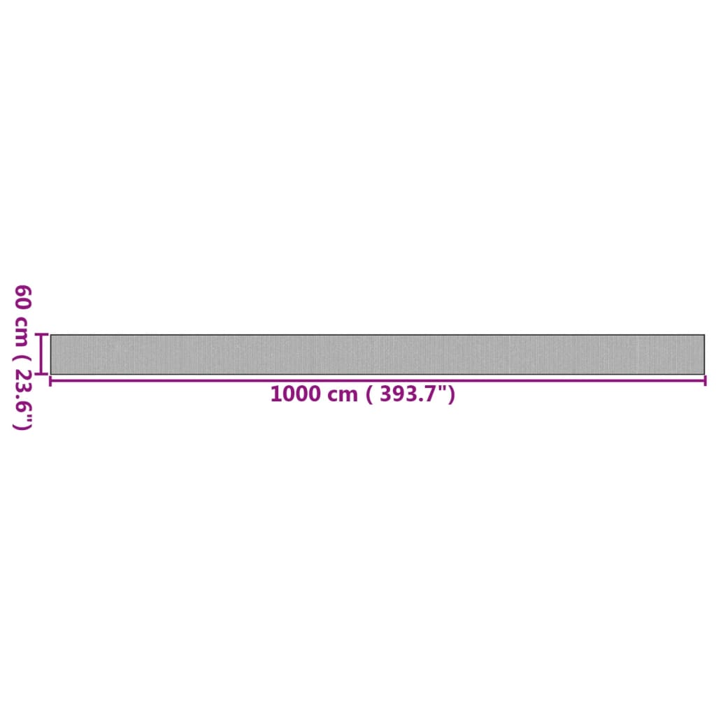 Carpet Rectangular Natural 60x1000 cm Bamboo