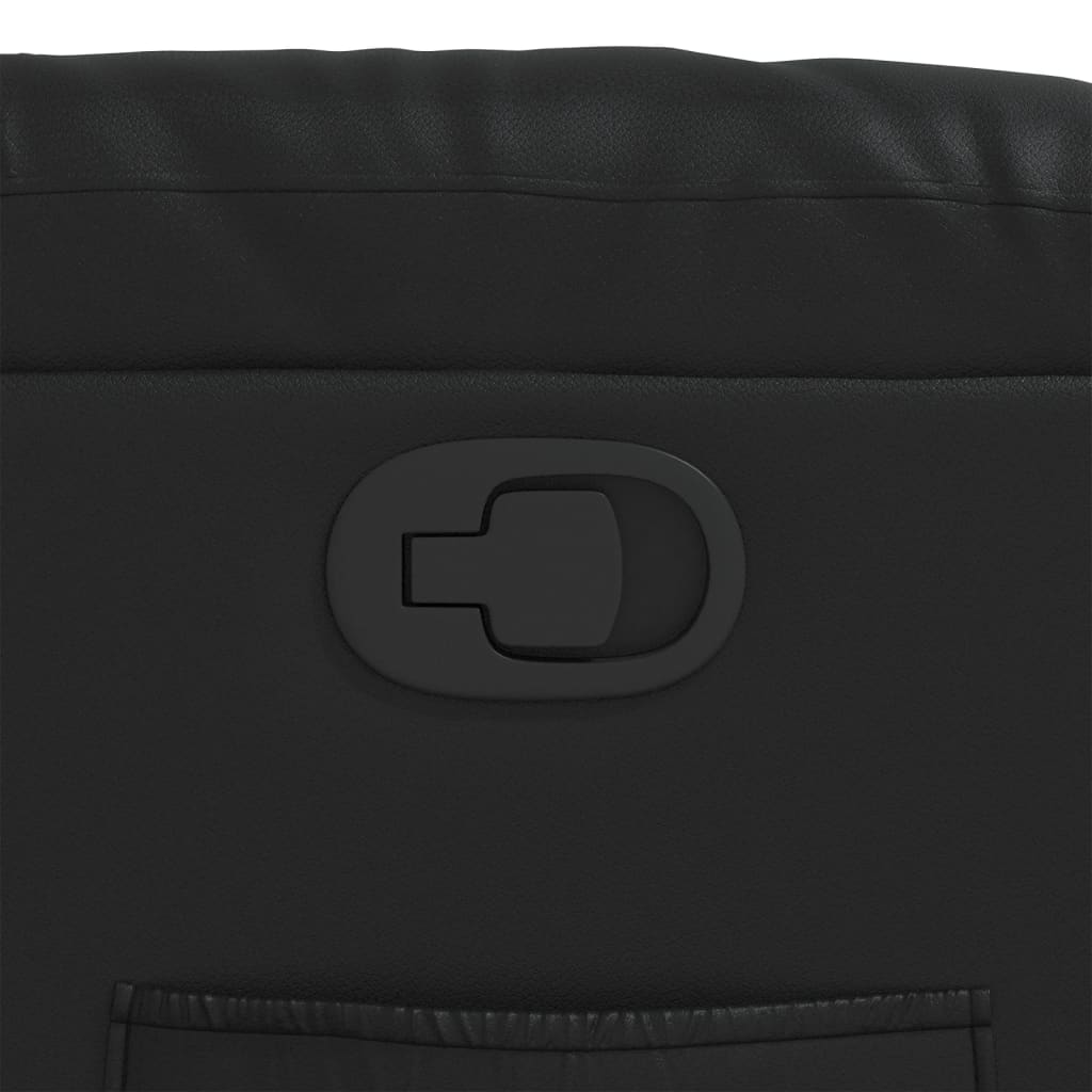 Fauteuil de relaxation simili cuir noir