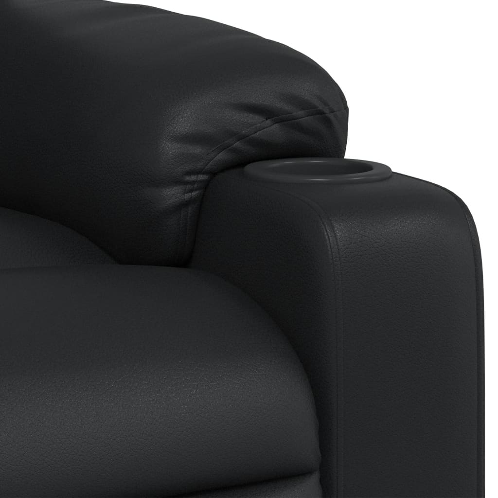 Fauteuil de massage simili cuir noir