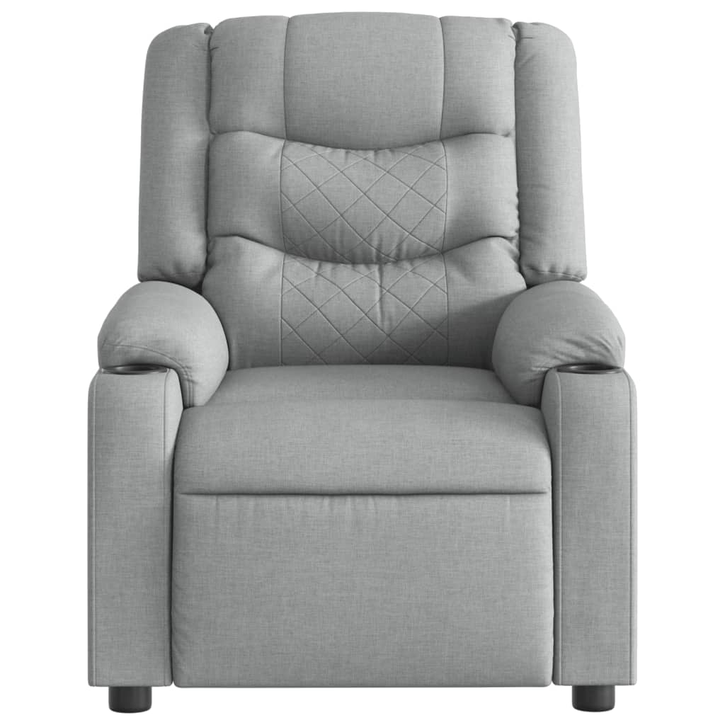 Fauteuil de massage tissu gris clair