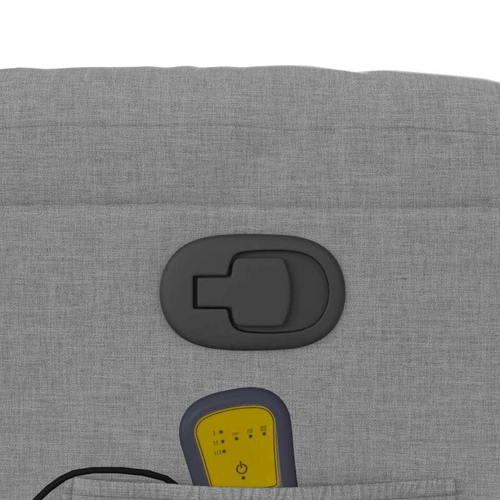 Fauteuil de massage tissu gris clair