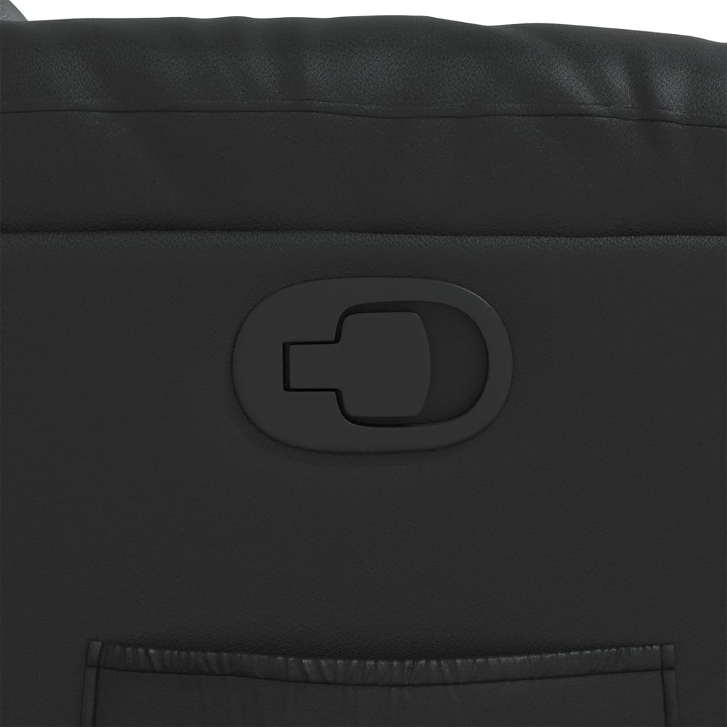 Fauteuil de relaxation simili cuir noir