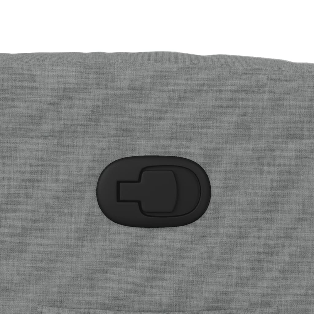 Fauteuil de relaxation tissu gris clair