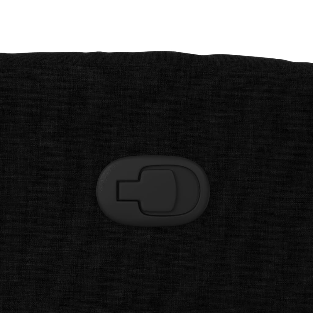 Fauteuil de relaxation tissu noir