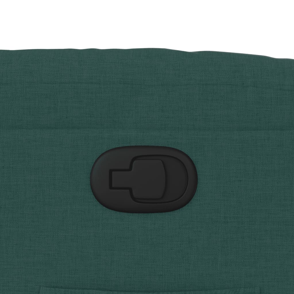 Fauteuil de relaxation tissu vert foncé