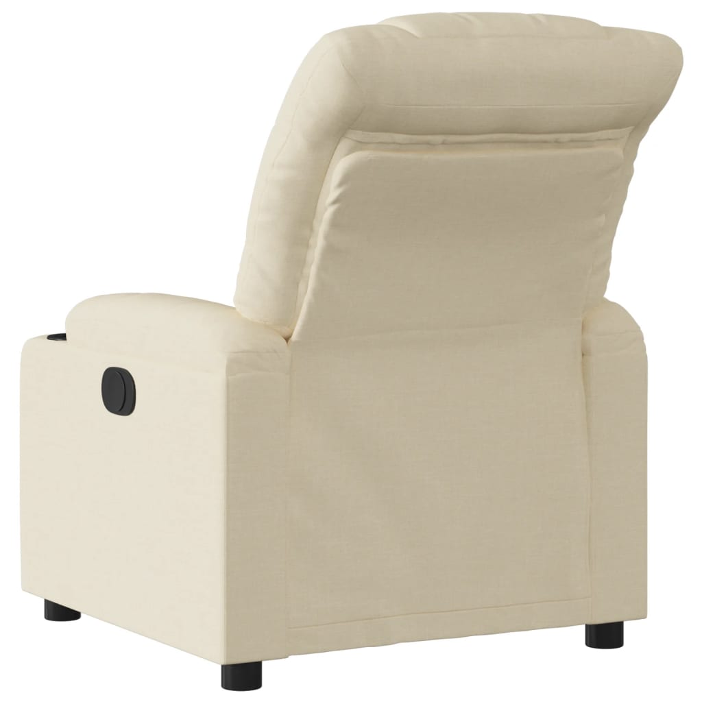 Fauteuil de relaxation tissu crème
