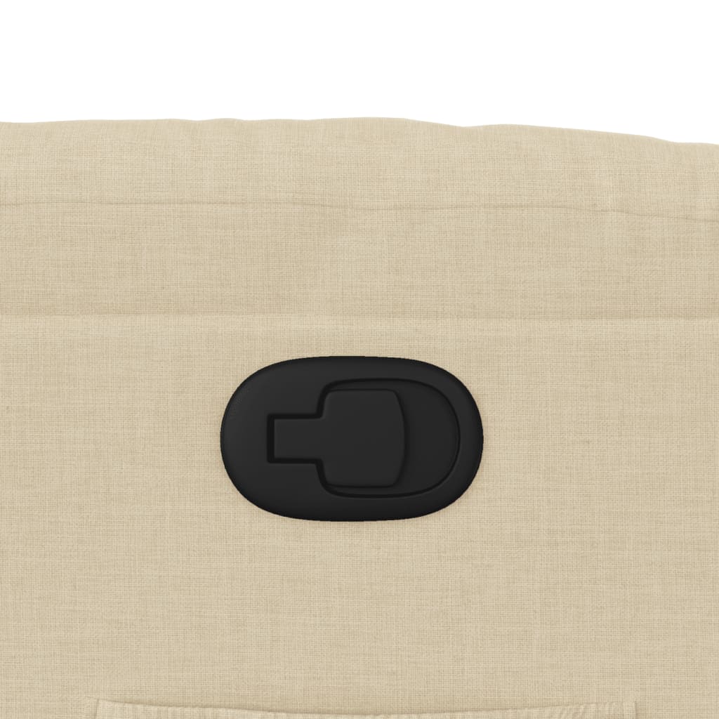 Fauteuil de relaxation tissu crème
