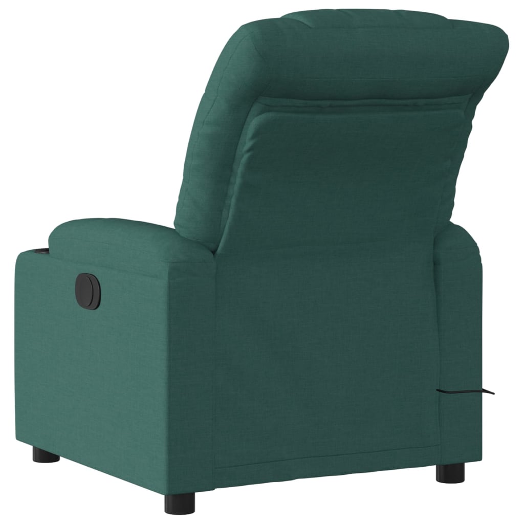 Fauteuil de massage tissu vert foncé
