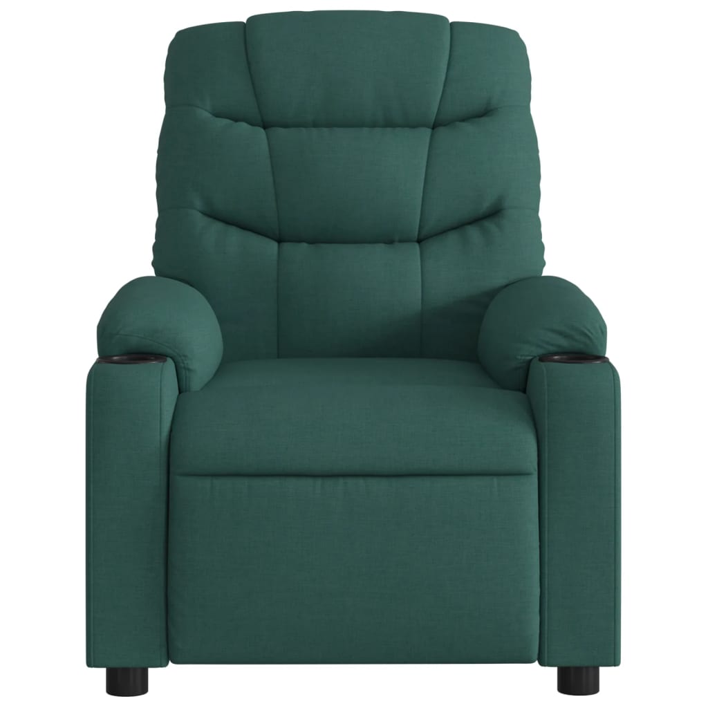 Fauteuil de massage tissu vert foncé