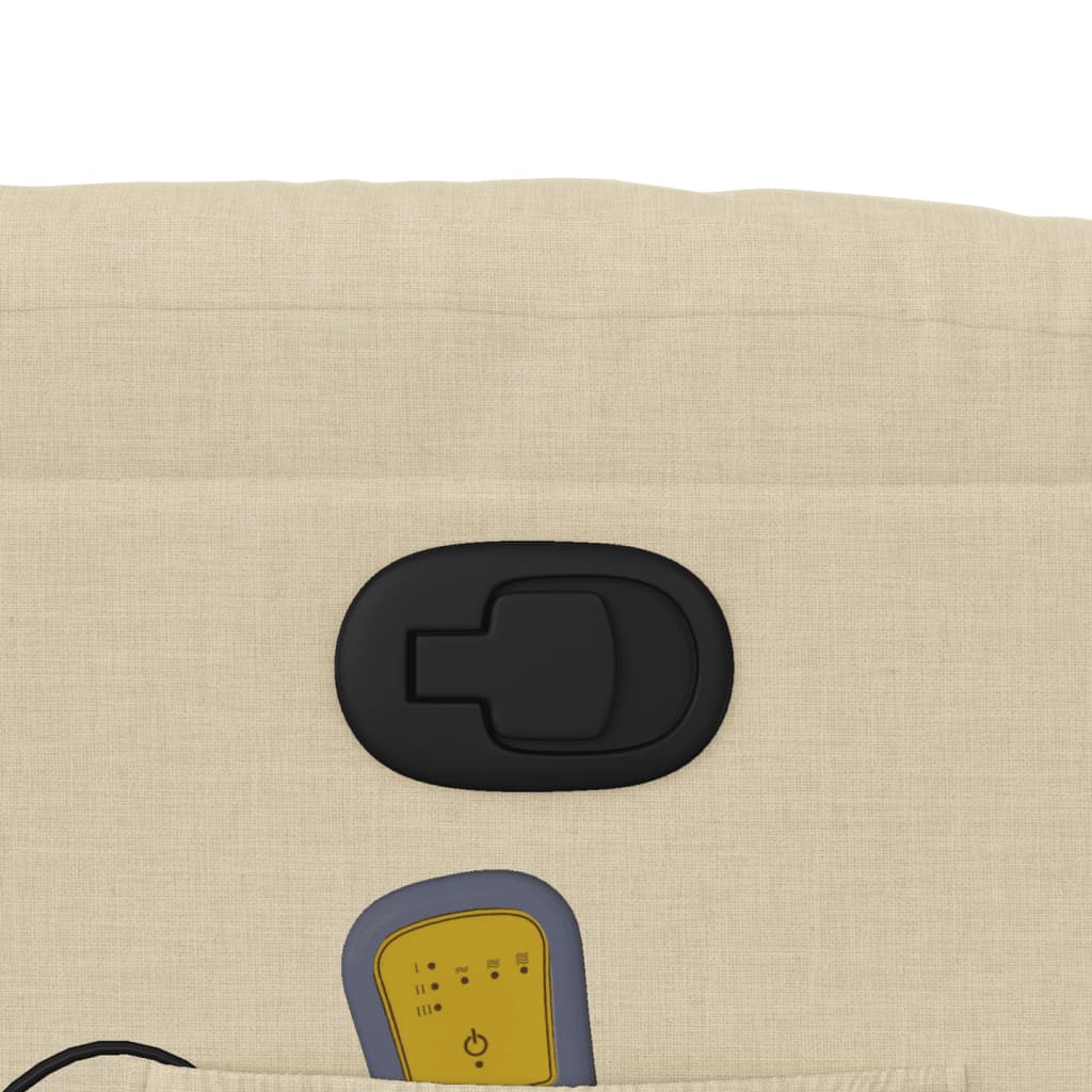 Fauteuil de massage tissu crème