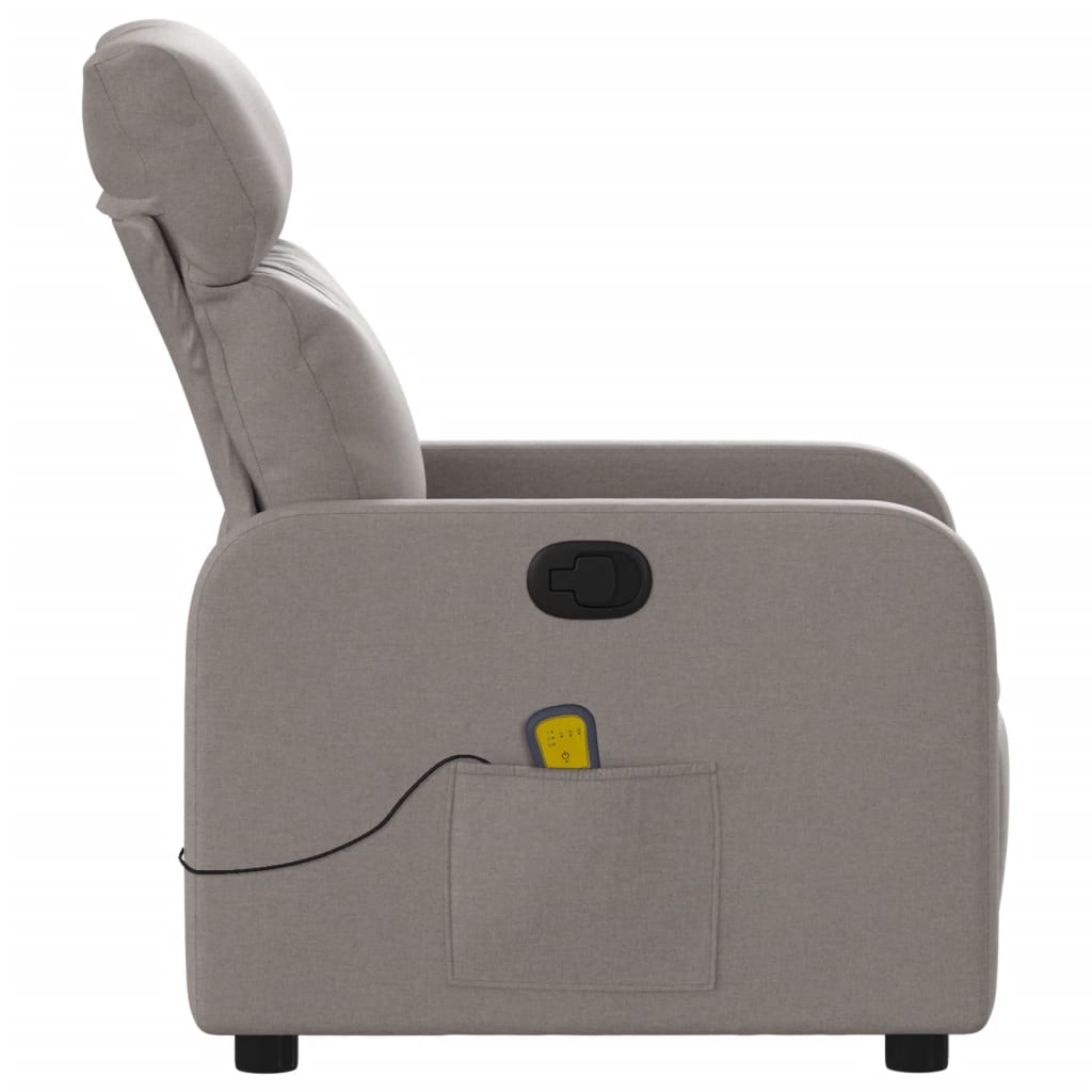 Fauteuil de massage tissu taupe