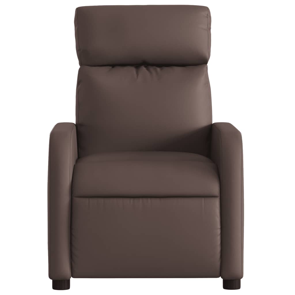 Fauteuil de massage simili cuir marron