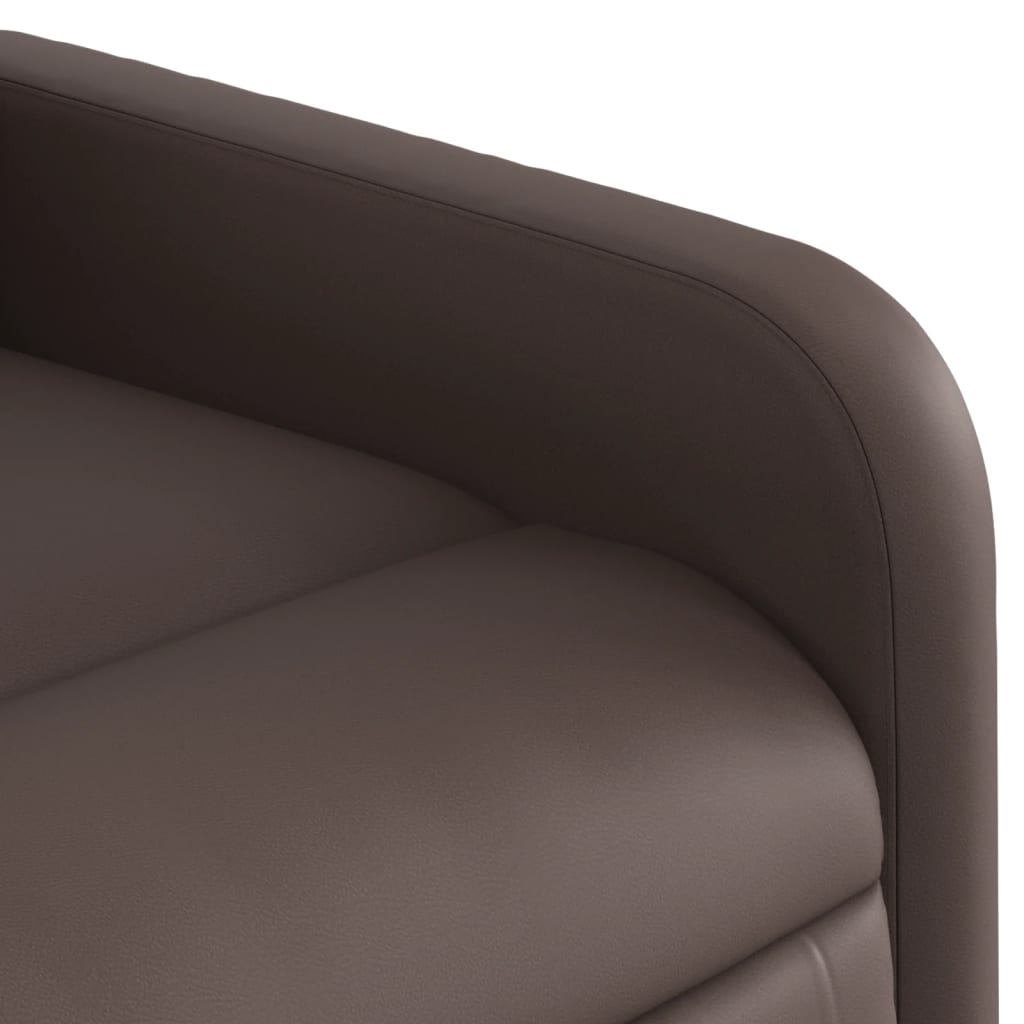 Fauteuil de massage simili cuir marron
