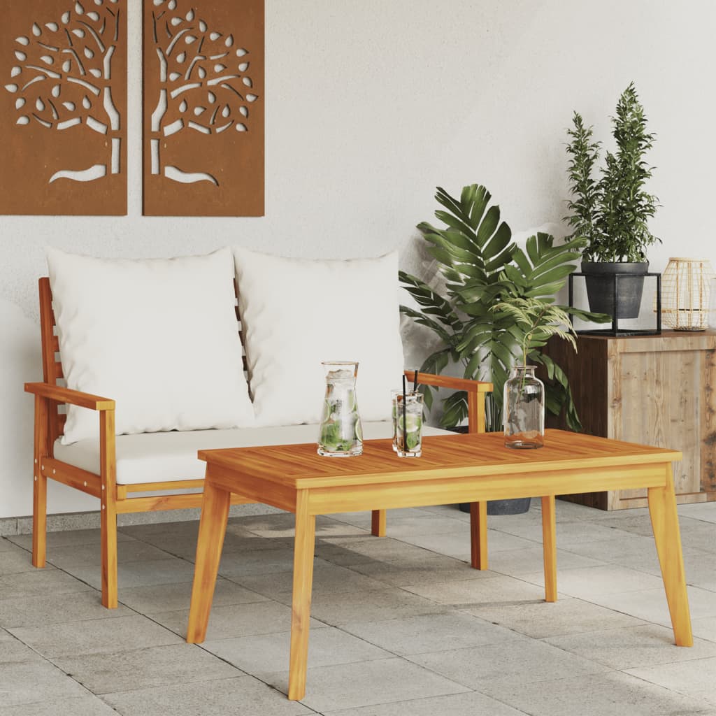 Table à manger de jardin 100x55x45 cm en bois d'acacia massif