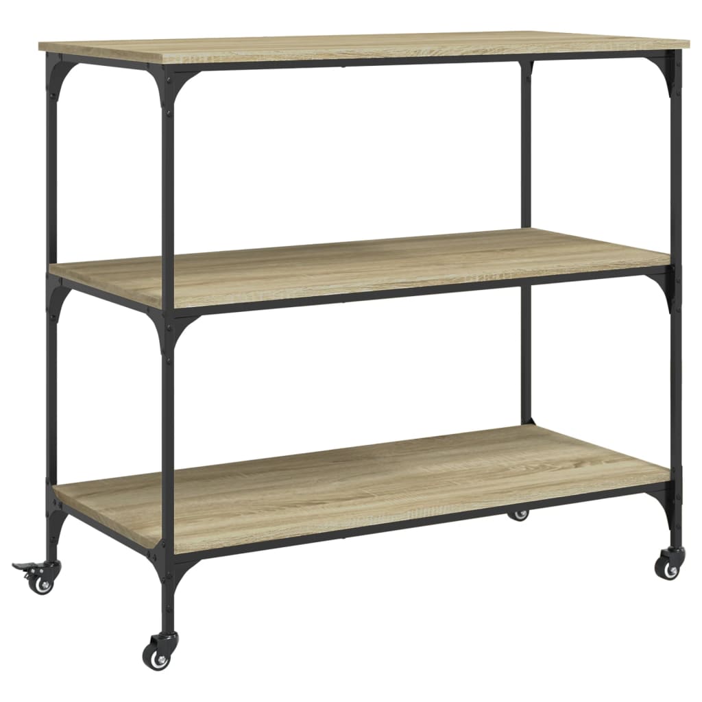 Kitchen trolley Sonoma oak 102x50x95 cm wood material