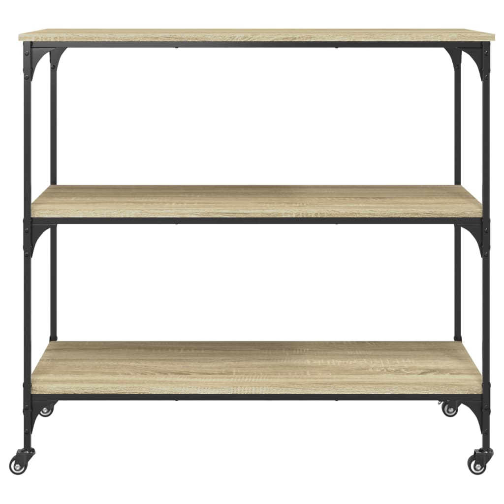 Kitchen trolley Sonoma oak 102x50x95 cm wood material