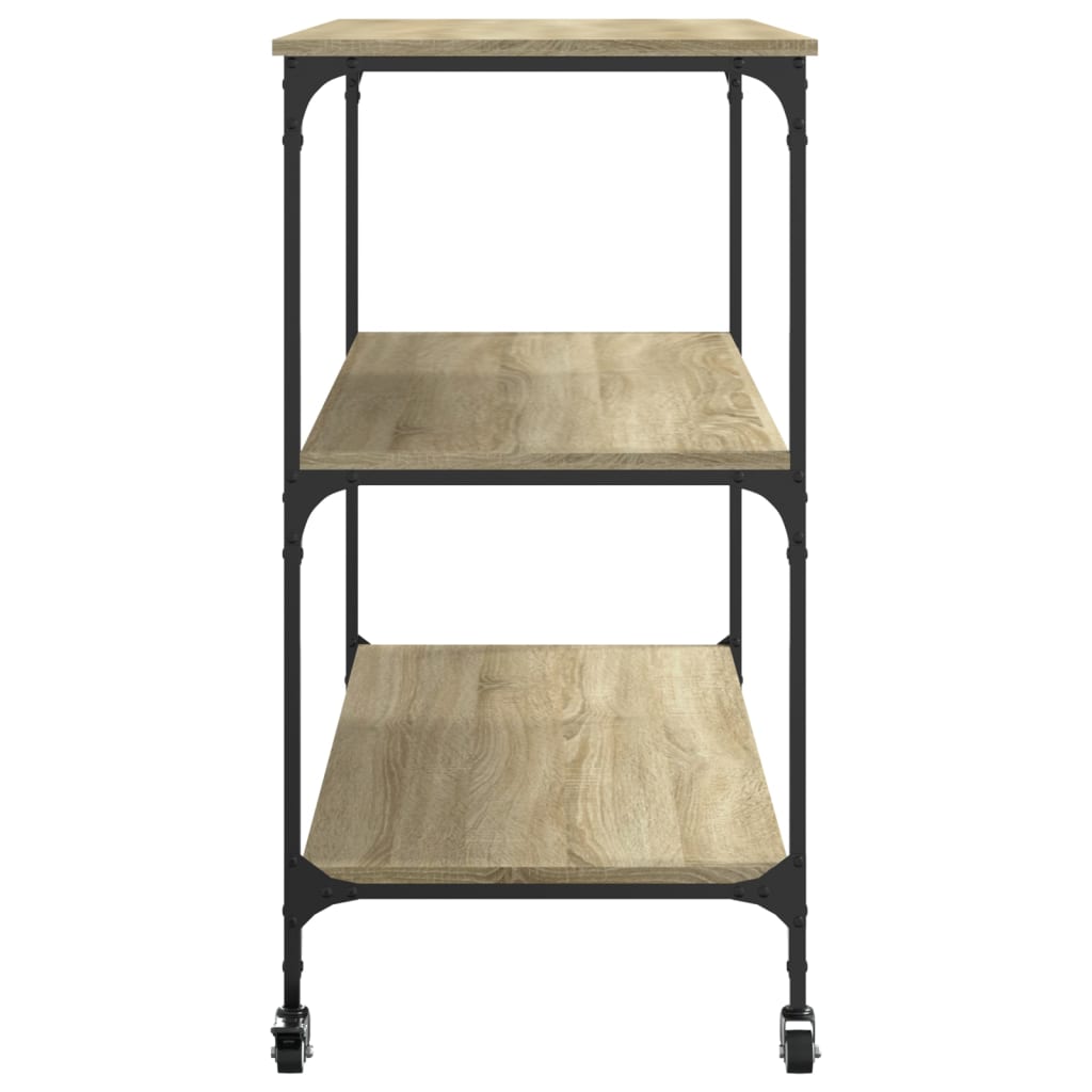 Kitchen trolley Sonoma oak 102x50x95 cm wood material