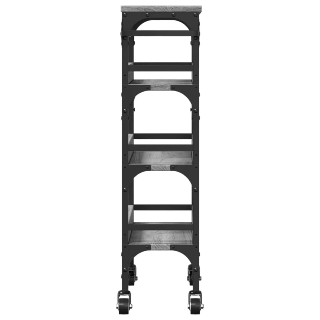 Kitchen Cart Gray Sonoma 53x20x76 cm Wood Material