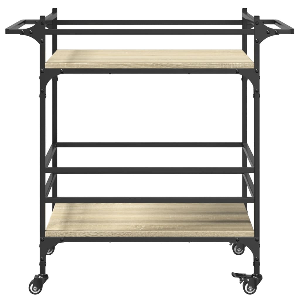 Kitchen trolley Sonoma oak 82x40x78.5 cm wood material