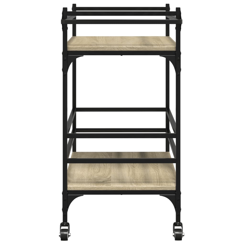 Kitchen trolley Sonoma oak 82x40x78.5 cm wood material