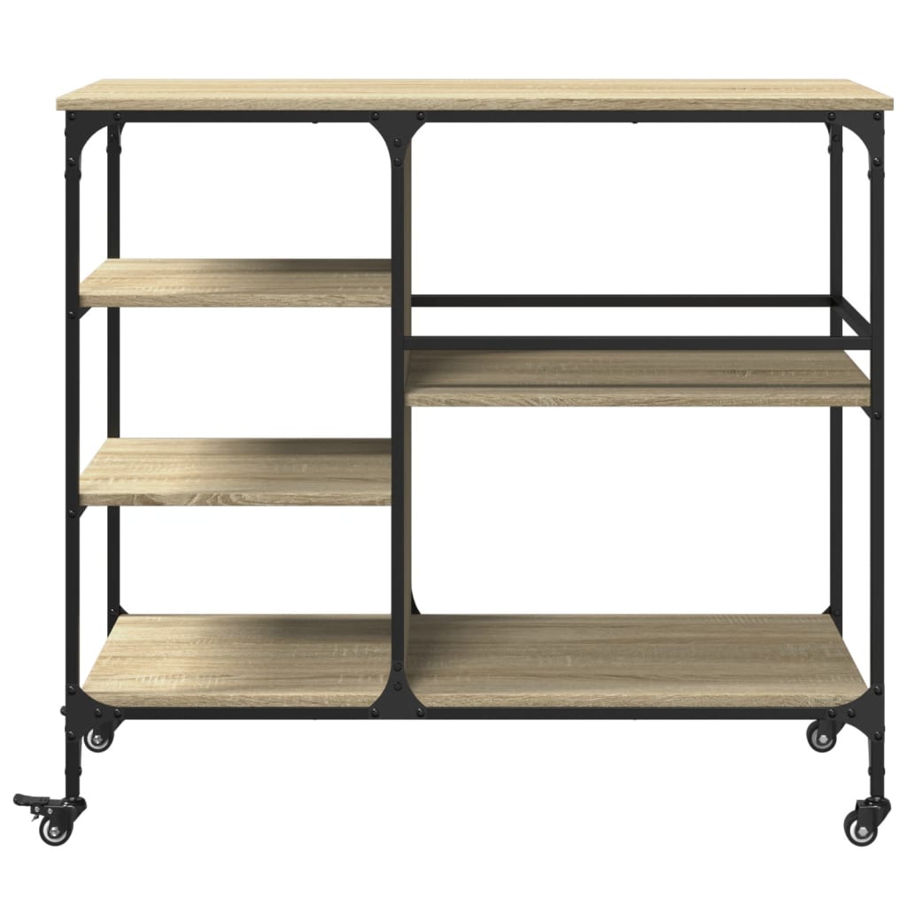Kitchen trolley Sonoma oak 100x45x89.5 cm wood material