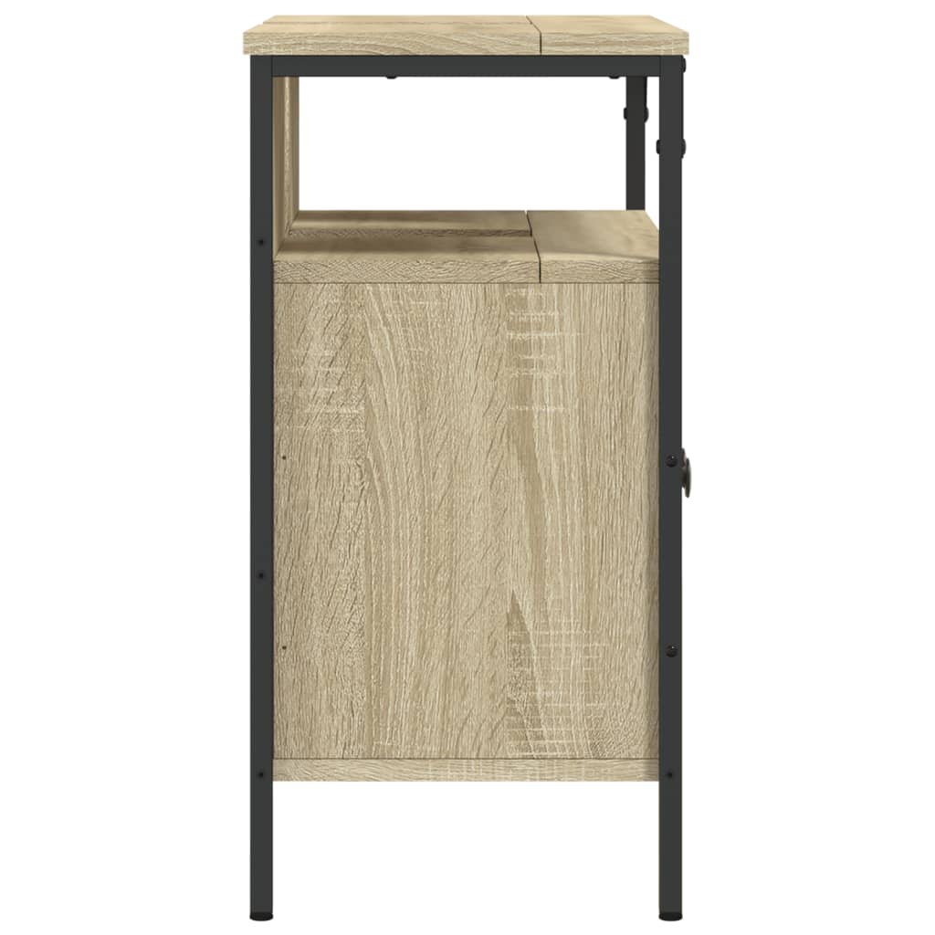 Washbasin base cabinet Sonoma oak 60x30x60 cm wood material