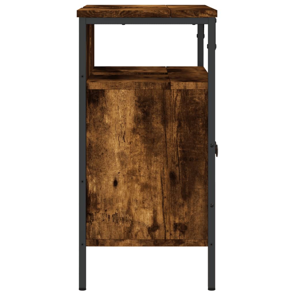 Washbasin base cabinet smoked oak 60x30x60 cm wood material