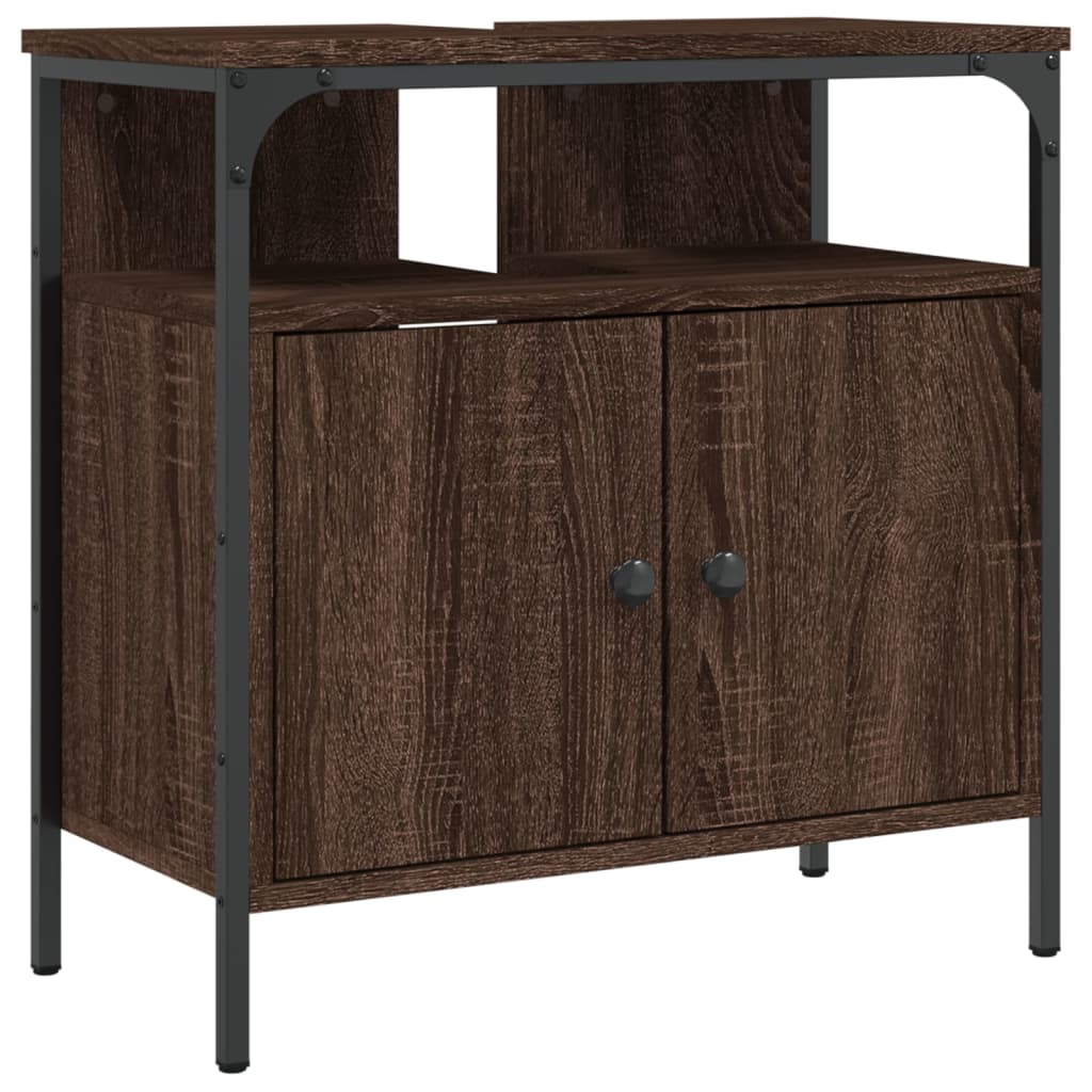 Washbasin Cabinet Brown Oak Look 60x30x60 cm