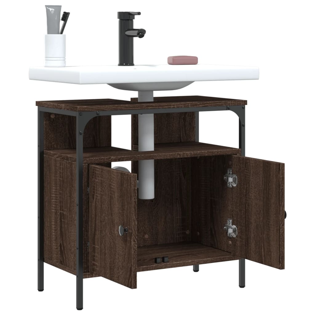 Washbasin Cabinet Brown Oak Look 60x30x60 cm