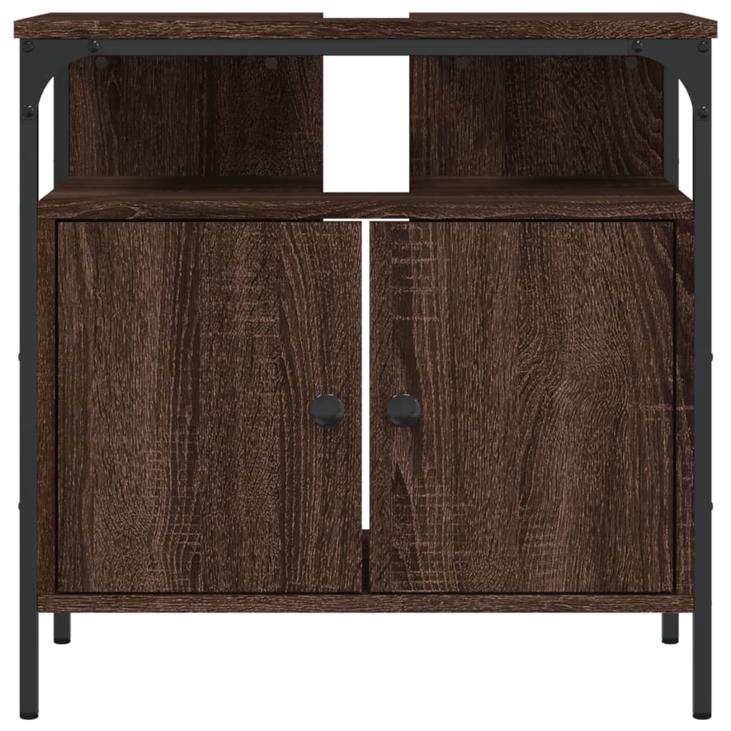 Washbasin Cabinet Brown Oak Look 60x30x60 cm