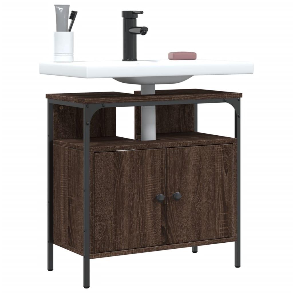 Washbasin Cabinet Brown Oak Look 60x30x60 cm