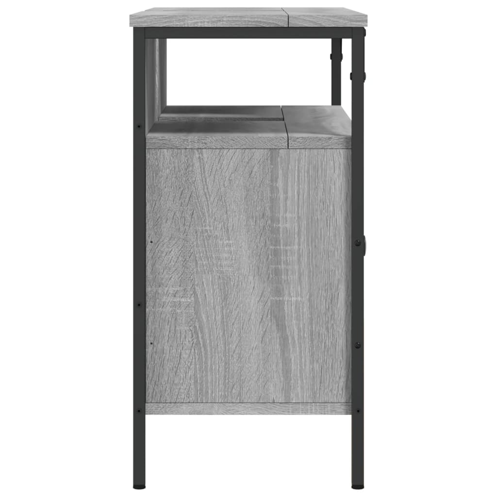 Washbasin Cabinet Grey Sonoma 80x30x60 cm Wood Material