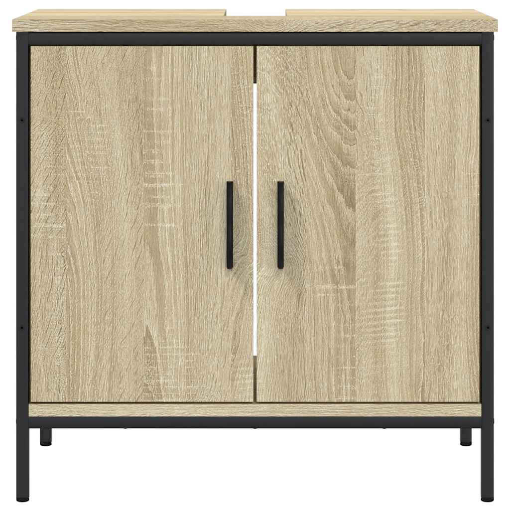 Washbasin base cabinet Sonoma oak 60x30x60 cm wood material