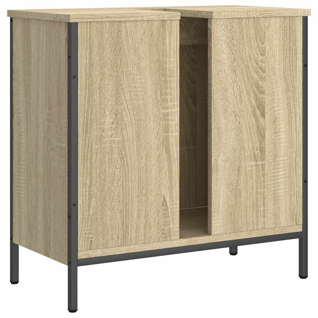 Washbasin base cabinet Sonoma oak 60x30x60 cm wood material